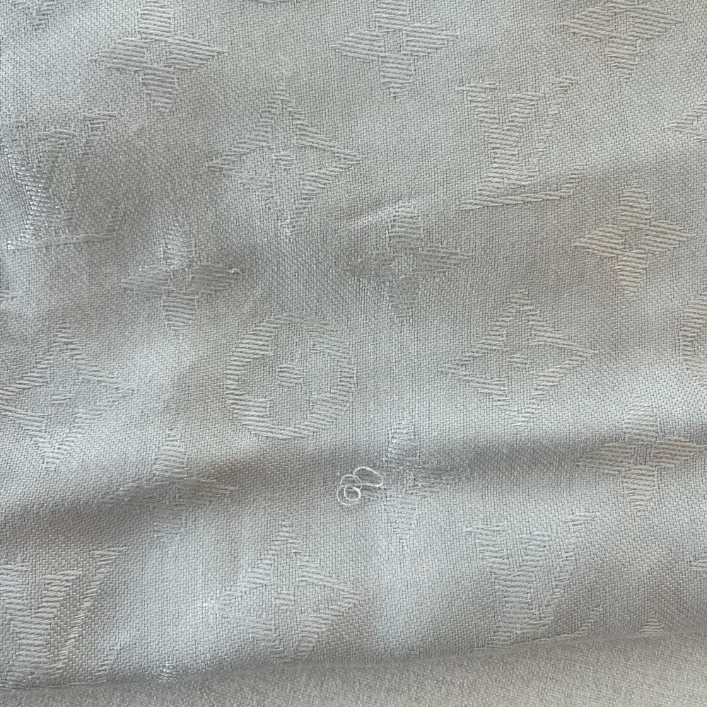 Louis Vuitton monogram silk wool 55” oversized square scarf​ - Picture 6 of 6